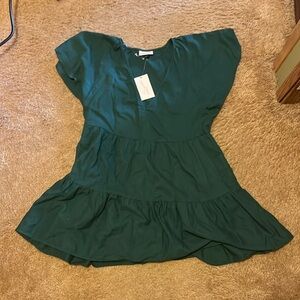 Women's Flutter Short Sleeve Woven Mini Skater Dress - Universal Thread